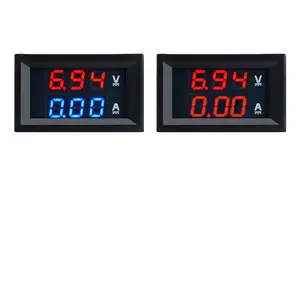 High Quality Dual Digital Voltmeter, Ammeter, Blue и Red LED Amp, Volt Meter Gauge, DC 100V, 10A