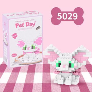 Mini blocs de construction micro, figurines mignonnes de chat et de chien, jouet éducatif à assembler soi-même, cadeau pour enfants compatible avec <span class=keywords><strong>Lego</strong></span> - Product Image 5