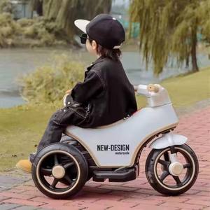 אופנוע חשמלי לילדים לרכב על אופנוע פלסטיק לרכב על אופנוע פלסטיק <span class=keywords><strong>6v</strong></span> סוללה תלת-אופן חשמלי עם אור <span class=keywords><strong>3</strong></span> גלגלים לילדים - Product Image 2