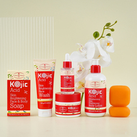 Savon Personnalisé Visage et Corps à l'Acide Kojique, Feuilles de Savon Éclaircissantes pour les Taches Brunes, Vitamine C et Niacinamide