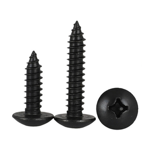 TA Black Cross Groove Large Flat Head Tapping <strong>Screws</strong> Round Head Furniture <strong>Screws</strong> <strong>Wooden</strong> <strong>Screws</strong> Wholesale M3.5/M4/M5 - Product Image 4