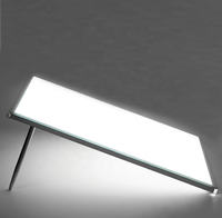 Cadre publicitaire rectangulaire de boîte à lumière de panneau de menu portatif mince de LED avec le cadre en aluminium de verre trempé