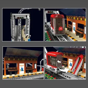 Mold King 16052 Technical Car Remote Control Urban Railcar con parti di cingoli modello di costruzione fai da te giocattoli set di blocchi di costruzione - Product Image 4