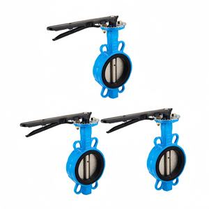 2-इंच नक्टाइल आयरन 304 स्टेनलेस स्टील फ्लोप्लास्टिक प्लेट मैनुअल वाफर पानी के लिए तितली वाल्व - Product Image 4