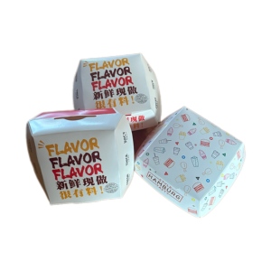 Vente en gros de boîte à <span class=keywords><strong>hamburger</strong></span> en carton ondulé à bon prix conteneur d'emballage alimentaire pour le transport - Product Image 1