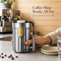 Nouvelle tasse à café et bouteille d'eau isothermes en titane pur – Coffret cadeau portable haut de gamme pour les cadeaux d'affaires et les fêtes