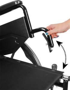 Klapp rollstuhl (robuster Stahlrahmen), Stahl rollstuhl Klapp rollstuhl, Klapp rollstuhl Rollstuhl - Product Image 3