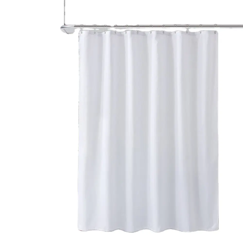 Hot Selling 100% Polyester Waterproof Shower Curtain Bathroom Partition Curtain