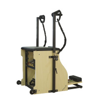 Silla Wunda de Madera de Arce para Pilates Reformer Serie MJD W56, Equipo de Ejercicio Portátil, Ajustable y Duradero para Uso en el Hogar y en Estudios
