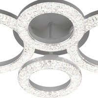 Lustre moderne minimaliste en acrylique avec télécommande, lampe de plafond à intensité variable, éclairage LED moderne pour salon et chambre à coucher