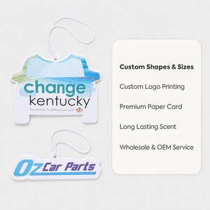 Ambientador de Coche Colgante con Forma Personalizada al por Mayor, Tarjeta Aromatizada de Papel con Logotipo Personalizado Impreso, Regalo para Auto con Etiqueta Privada OEM - Product Image 2