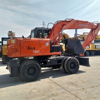 Excavator Hidrolik Mini Hitachi ZX130W 4 Roda Penggerak, Mesin Isuzu Bekas, Efisiensi Tinggi, Bucket 0.5m, Kemampuan Menaiki Lereng 70% (35)