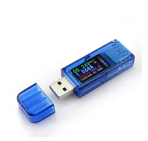 5 자리 USB 3.0 컬러 LCD 전압계 전류계 전압 전류계 멀티 미터 배터리 충전 전원 은행 USB 디스플레이 테스터