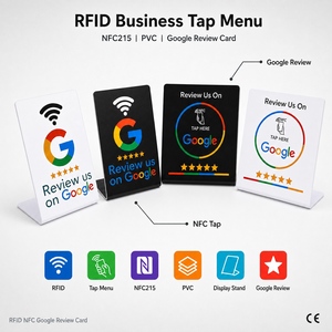 Tarjeta <span class=keywords><strong>de</strong></span> Visita Inteligente RFID NFC Natg215 213 216 con QR, Menú Táctil, Chip Programable <span class=keywords><strong>de</strong></span> PVC, Soporte <span class=keywords><strong>de</strong></span> Exhibición Personalizado, Tarjeta <span class=keywords><strong>de</strong></span> Reseñas <span class=keywords><strong>de</strong></span> <span class=keywords><strong>Google</strong></span> - Product Image 1