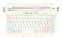 Keyboard Membran Nirkabel Private Mold B303 ACTTO Keycap Warna-warni BT5.0 Retro 84 Tombol Desain Paten CE RoHS FCC KC TELEC