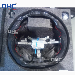 Volant en fibre de carbone intelligent à LED pour Chevrolet <span class=keywords><strong>Corvette</strong></span> C6 2006-2013 Zr1 Z06 avec indicateur de changement de vitesse à LED, entrepôt américain - Product Image 4