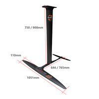 Nouveau design GY1051 Hydrofoil Carbon Wingfoil Board unisexe Ocean Waters Efoil Surfing Wing Foil Pumping Complete Hydrofoil Set