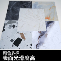 Panneau mural en PVC imitation marbre brillant, design moderne, ignifuge et étanche, pour hôtels et projets d'ingénierie
