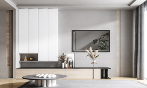 Hiện đại sang trọng nổi TV Tủ ý đá cẩm thạch Top & mềm-đóng ngăn kéo cho nhà khách sạn phòng khách hạ môn Fob - Product Image 4