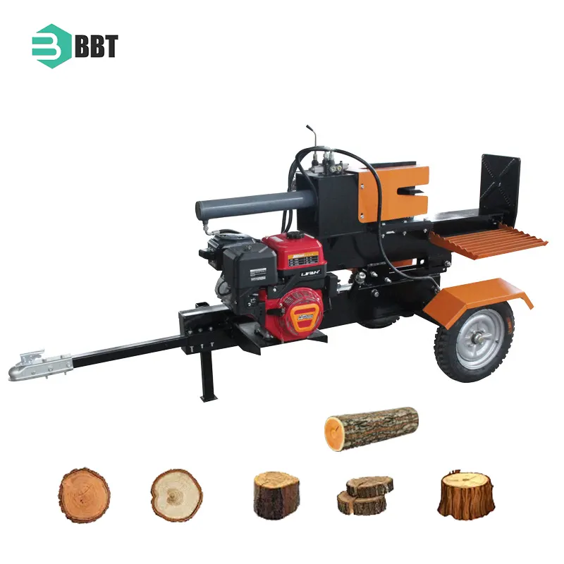 Máquina picadora de madeira de alta capacidade, cortador e divisor de toras, máquina de divisão de madeira