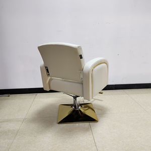 Fauteuil de barbier haut de gamme Z, entièrement recouvert de cuir, base en acier inoxydable, couleur et logo personnalisables, fauteuil de salon pour salon de coiffure - Product Image 5