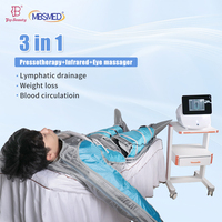 Appareil de pressothérapie infrarouge 3 en 1, combinaison amincissante, 24 airbags, machine de drainage lymphatique par compression pour salon de beauté