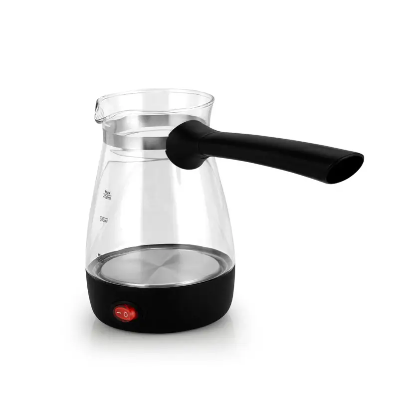 Electric household portable turkish sand coffee maker pot and Arabian coffee pot with glass body for home office use