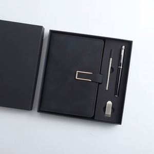 Cuaderno de Lujo Personalizado A5 con Bolígrafo, Recargable, de Cuero PU, Magnético, para Oficina, Papelería, Regalo de Navidad - Product Image 1