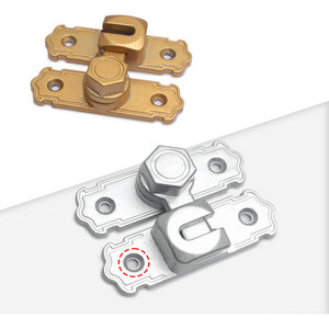 Loquet de porte en alliage d'aluminium, design minimaliste, pour portes de chambre en bois, installation facile, boucle de fixation sans perçage - Product Image 3