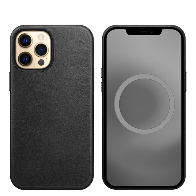 High Quality PU Leather Magnet Phone case Wireless Charging Magnetic Cases for iphone 12  13 Promax Magnetic Leather Phone Cover