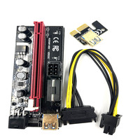 VER009S PCI-E Express 6pin 1x à 16x Card Extender USB 3.0 PCIE Power GPU Cable Adapter riser 009S manufacturer