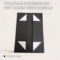 Cajas de Regalo de Cartón Plegables, Impermeables, Biodegradables y Ecológicas de Alta Gama, con Asa, Ahorro de Espacio, Personalizables para Velas