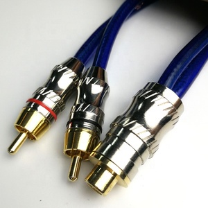 Cable Divisor <span class=keywords><strong>RCA</strong></span> Chapado en Oro, Doble Macho/Hembra, Resistente, Estéreo, Audio 1080P, PVC, para Altavoces de Coche, Reproductor de DVD, Trenzado - Product Image 2