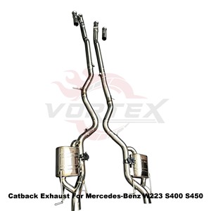 Vortex Flagship-Engineered Stainless Steel Muffler For Mercedes-Benz W223 S400 S450 2020-2025 Tuning - Product Image 5
