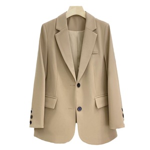 Blazer Negro de Manga Larga para Mujer, Primavera 2026, Estilo Casual Coreano, Holgado, para Oficina, con Detalle de Parches <span class=keywords><strong>y</strong></span> Bolsillos - Product Image 5