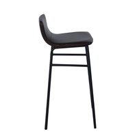 Chaises de bar en cuir PU pour cuisine, design moderne et économique, pieds en métal hauts, écologiques, légères, usage commercial