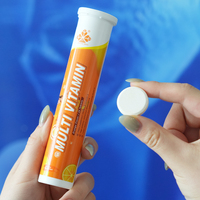 Tablet Vitamin C Efervesen Potensi Tinggi 1714% DV Grosir Suplemen Multi-Mineral Seng Selenium untuk Daya Tahan Fisik