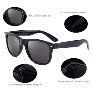 Gafas de Sol Polarizadas Clásicas 2140 para Hombre, Modelo River, Color Negro, Protección UV400, con Logotipo Personalizado - Product Image 5