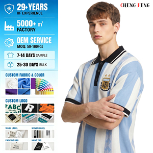 Suéter de <span class=keywords><strong>Punto</strong></span> Tipo Polo para <span class=keywords><strong>Hombre</strong></span> y Mujer, Cuello de Alta Calidad, Viscosa Pima, Estilo Vintage Texturizado, Suéter de <span class=keywords><strong>Punto</strong></span> Tipo Polo de Fútbol - Product Image 3