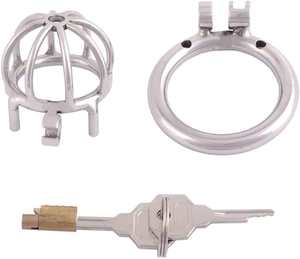 Perangkat baja tahan karat antialergi Super kecil dengan kateter yang dapat dilepas, kandang ayam Grendel nyaman - Product Image 5