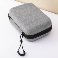 Étui de rangement pour accessoires numériques en EVA personnalisé en usine, motif flocon de neige, style minimaliste moderne, étanche, antichoc, pour disque dur