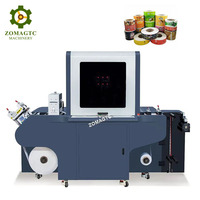 Imprimante d'étiquettes automatique pour films PET, PVC, PP, PE, BOPP, machine à vernis UV, imprimante numérique CMYKW, machine d'impression d'étiquettes en rouleau