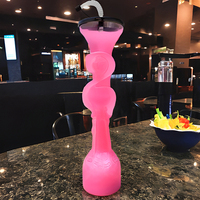 Gobelet en plastique grande capacité, design flamant rose, pour smoothies, jus et boissons, idéal pour mariages, festivals, événements extérieurs, avec couvercle et paille assortis, personnalisable en couleur et logo