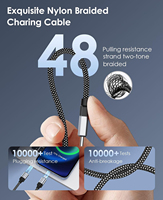 Bobina magnética Usb Cable de carga rápida Cargador de carga rápida Usb C Cable magnético Usb tipo C para cargar teléfonos celulares