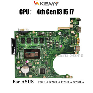 Placa base para portátil X200LA para ASUS VivoBook X200L F200LA K200LA D200LA X200LA placa base para portátil con I3 I5 I7 CPU 100% pruebas OK - Product Image 2