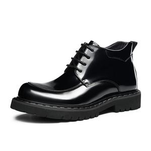Chaussures habillées polyvalentes pour homme en cuir véritable, style brogue patchwork, à bout pointu et lacets, idéales pour les mariages et occasions professionnelles décontractées - Product Image 6