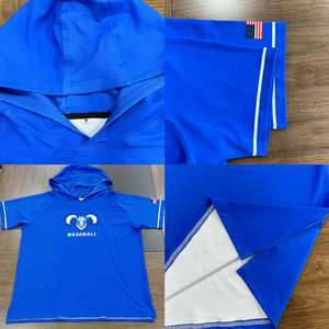 Sweat à capuche de baseball léger à manches courtes personnalisé, haut à capuche d'équipe, sweat à capuche à sublimation, sweat à capuche de baseball pour jeunes - Product Image 6