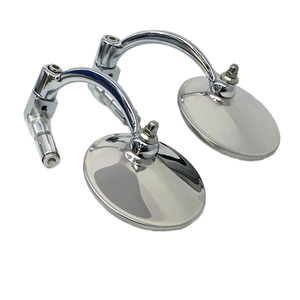 Nuevo Espejo Retrovisor Redondo Curvo para Motocicleta, Espejo Retrovisor Manual para Motocicleta Deportiva de Gran Cilindrada, Modificado - Product Image 1