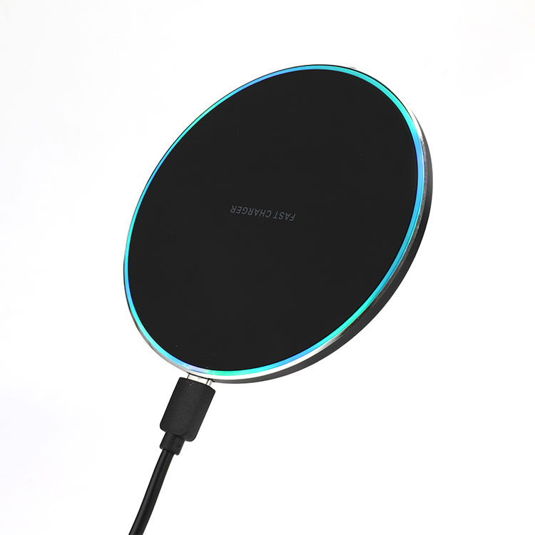 15W wireless charger pad Black