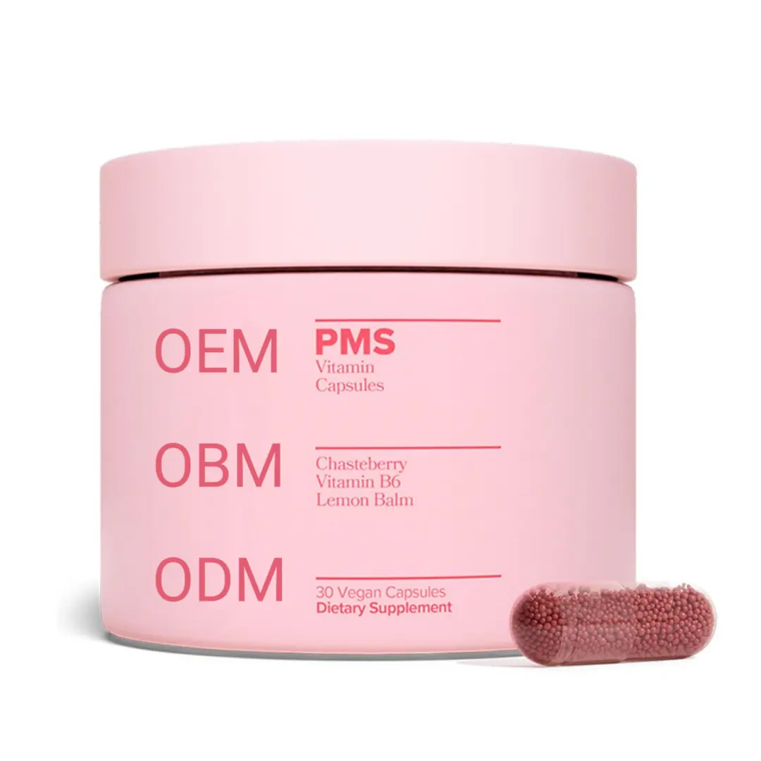 PMS Vitamins Capsule for Women Proactive PMS Relief Hormonal Acne, Bloating, Cramps, & Mood Vegan PMS Supplement